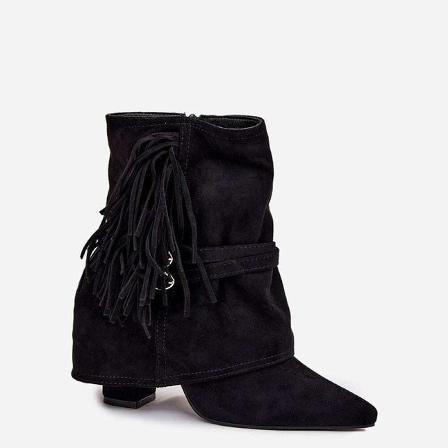 Heel boots model 217179