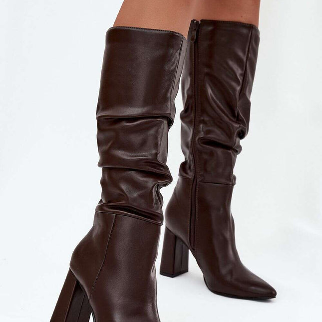 Heel boots model 217208