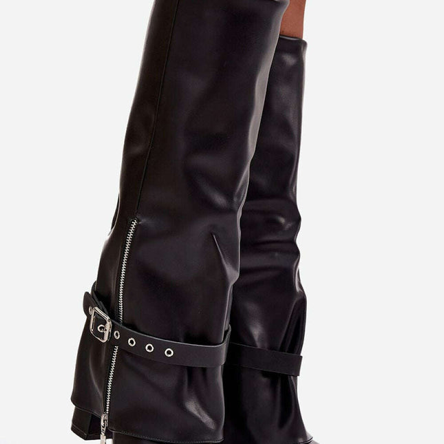 Heel boots model 217209