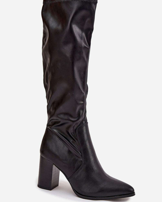 Heel boots model 217216