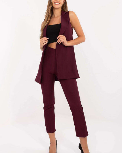 Women’s Tailored Polyester Gilet – Modern Sleeveless Vest