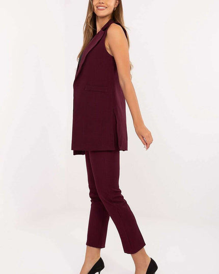 Women’s Tailored Polyester Gilet – Modern Sleeveless Vest