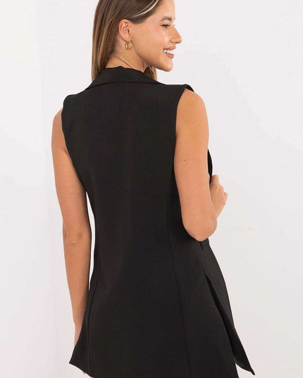 Women’s Tailored Polyester Gilet – Modern Sleeveless Vest