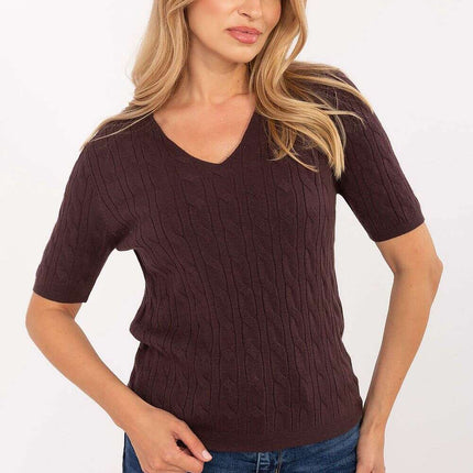 Short sleeve sweater model 217328