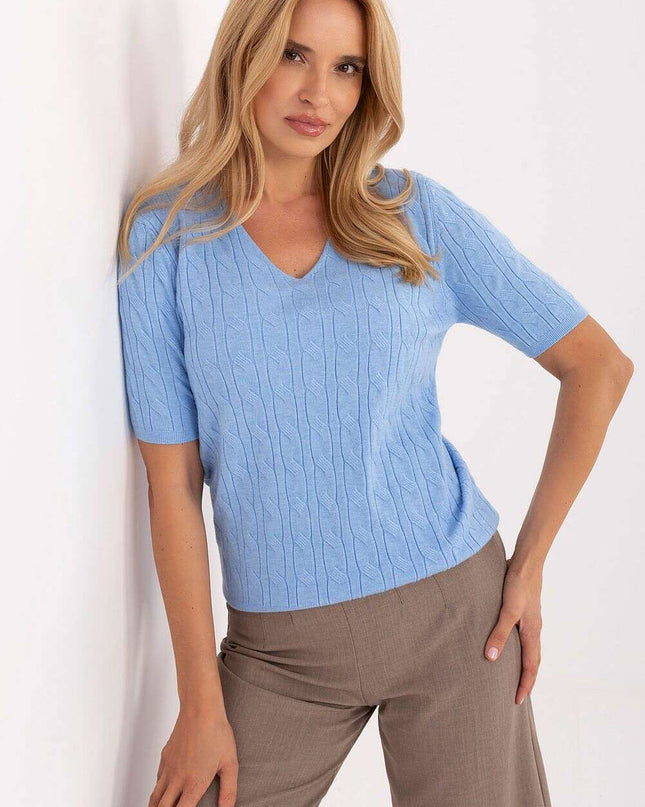 Short sleeve sweater model 217333