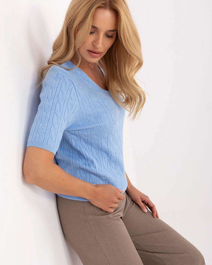 Short sleeve sweater model 217333