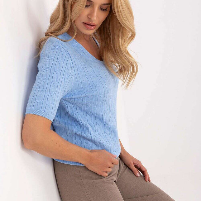 Short sleeve sweater model 217333