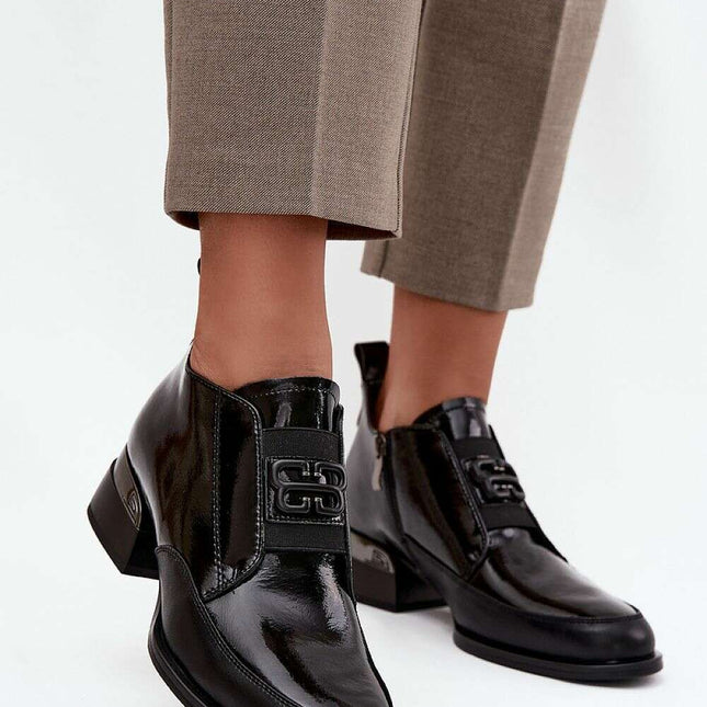 Heeled low shoes model 217478