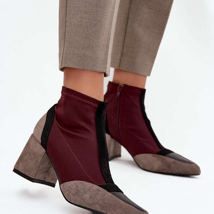 Heel boots model 217500