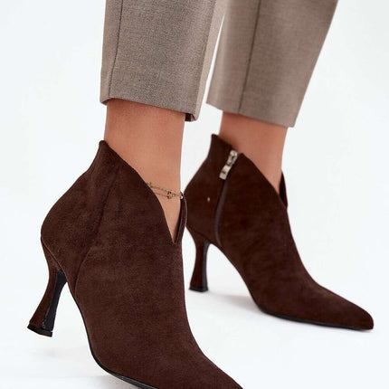 Heel boots model 217504