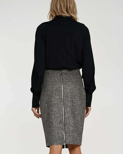 Women's Viscose Scarf-Neck Blouse with Decorative Cuffs – Très Elite