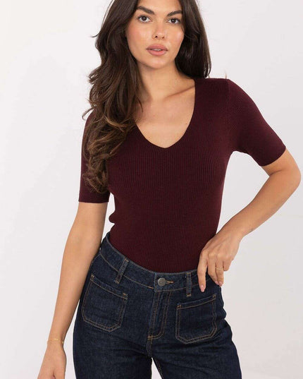 Short sleeve sweater model 217606