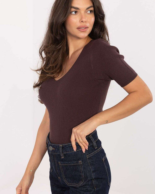 Short sleeve sweater model 217607