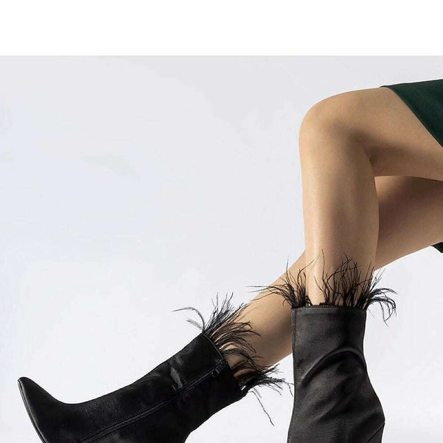 Heel boots model 217675