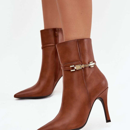 Heel boots model 217723