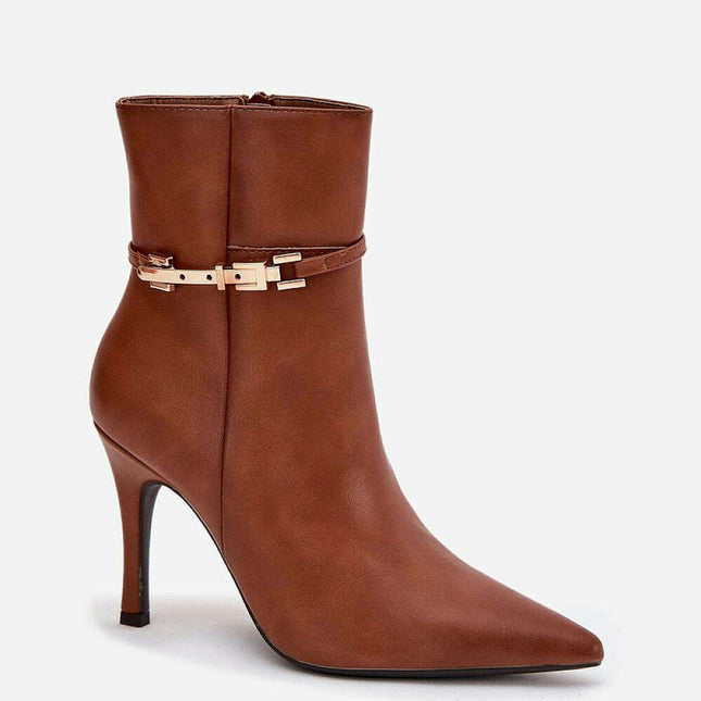 Heel boots model 217723