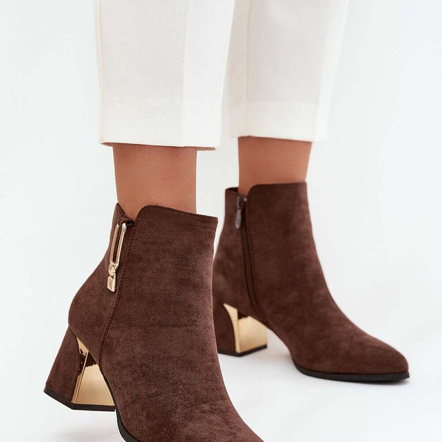 Heel boots model 217725