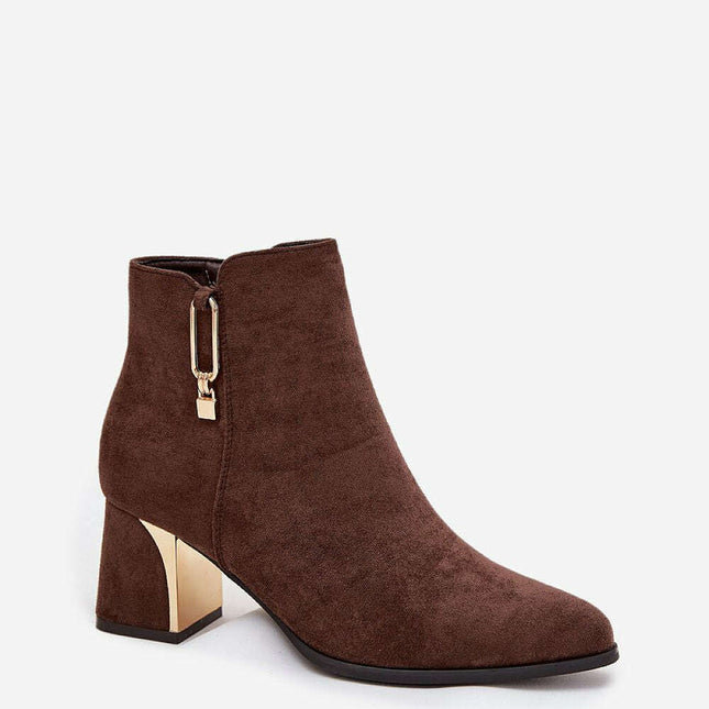 Heel boots model 217725