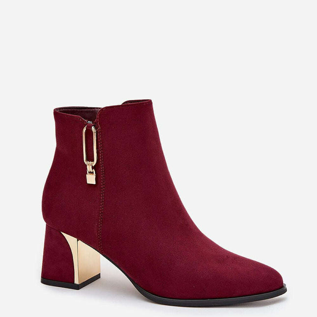 Heel boots model 217726