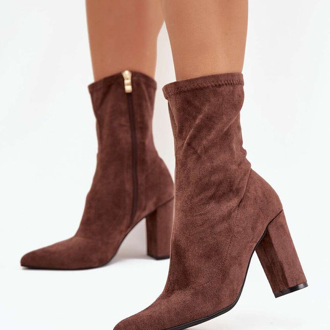 Heel boots model 217737