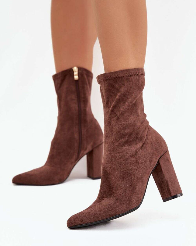 Heel boots model 217737