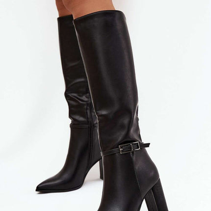 Heel boots model 217753