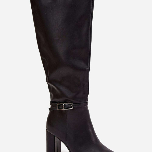 Heel boots model 217753