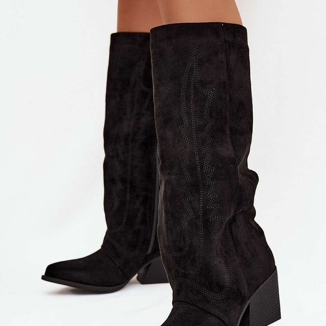 Heel boots model 217755