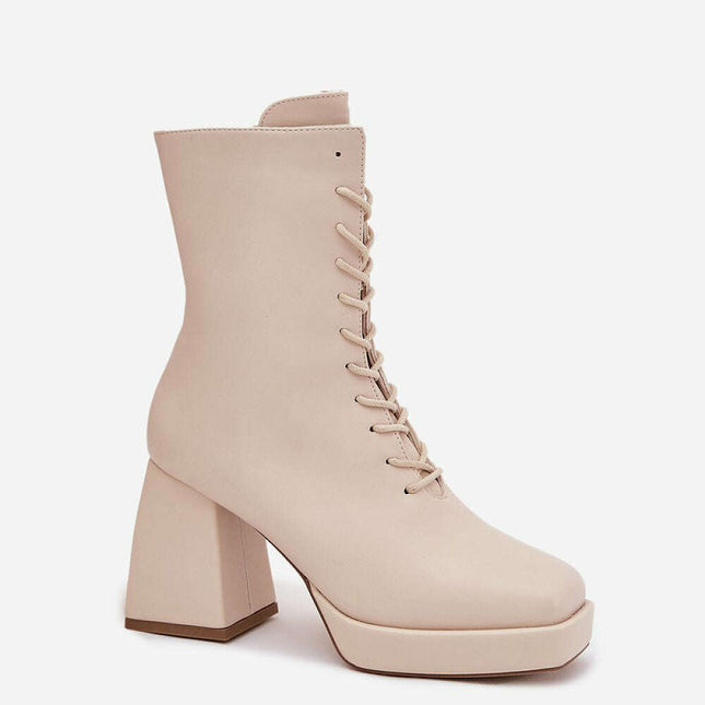 Heel boots model 217785