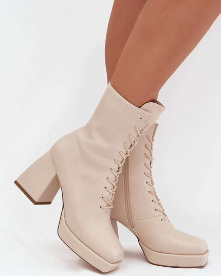 Heel boots model 217785