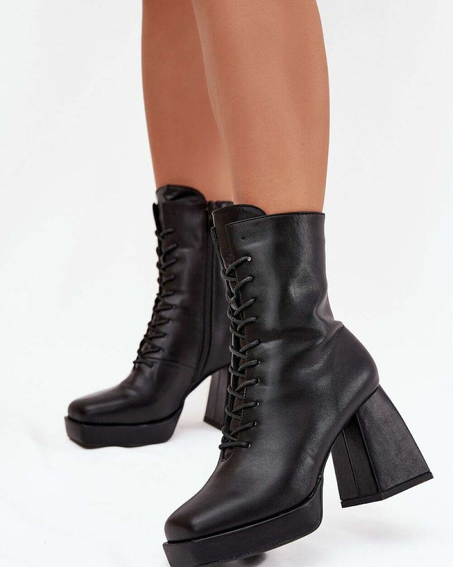 Heel boots model 217786
