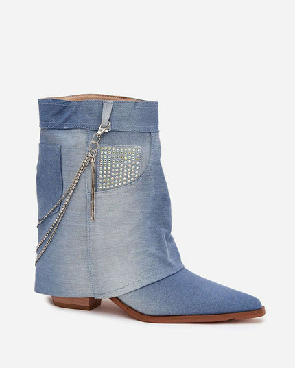 Heel boots model 217787