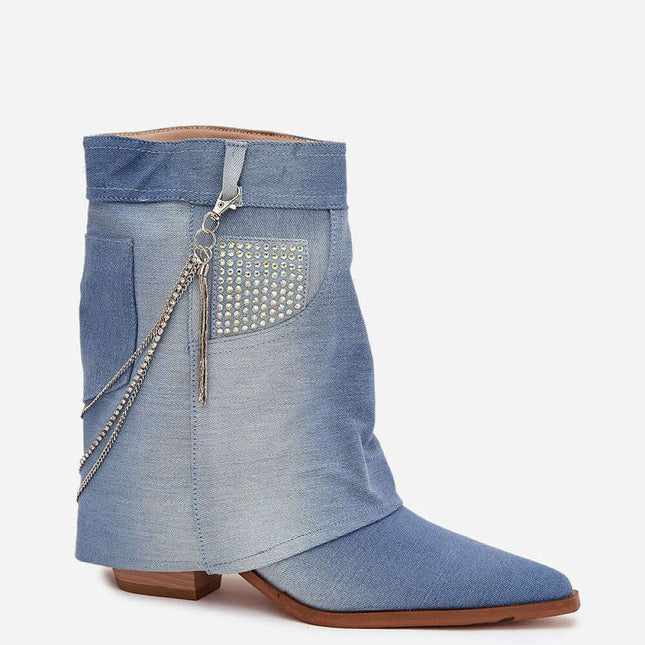 Heel boots model 217787