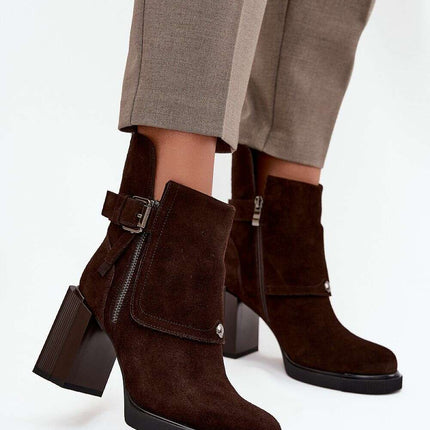 Heel boots model 217806