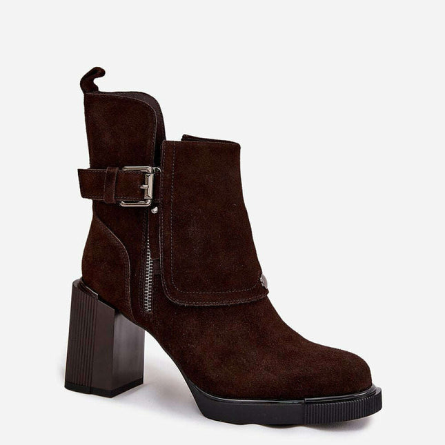 Heel boots model 217806