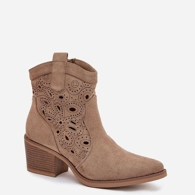 Heel boots model 217812