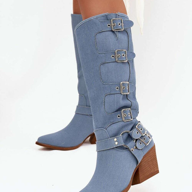 Heel boots model 217817