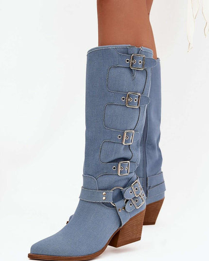 Heel boots model 217817