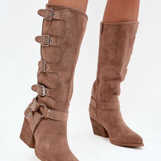 Heel boots model 217818