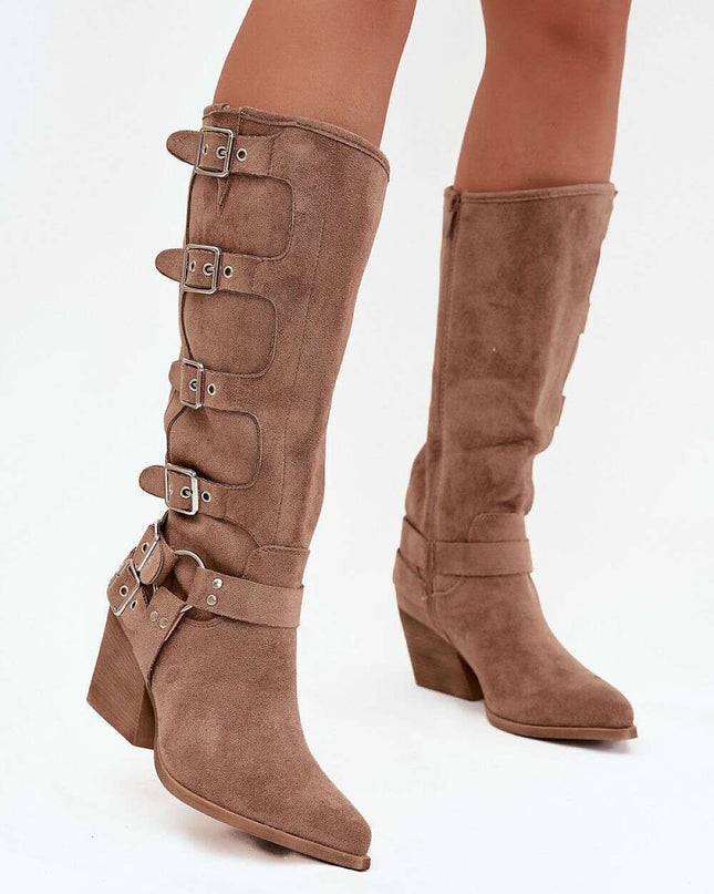 Heel boots model 217818