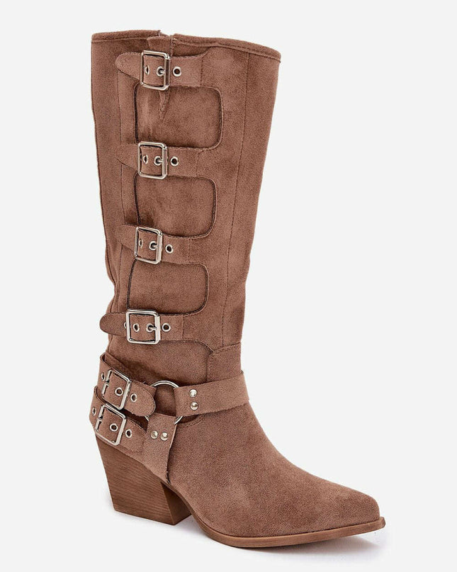 Heel boots model 217818