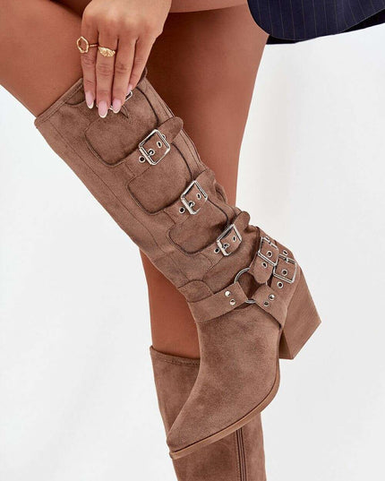 Heel boots model 217818