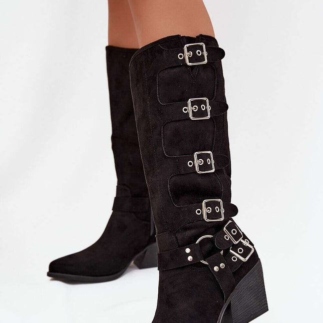 Heel boots model 217819