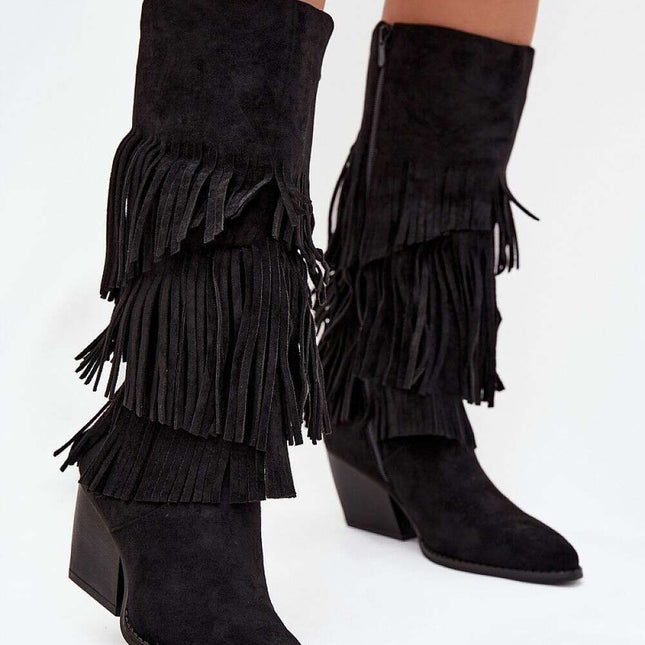 Heel boots model 217822