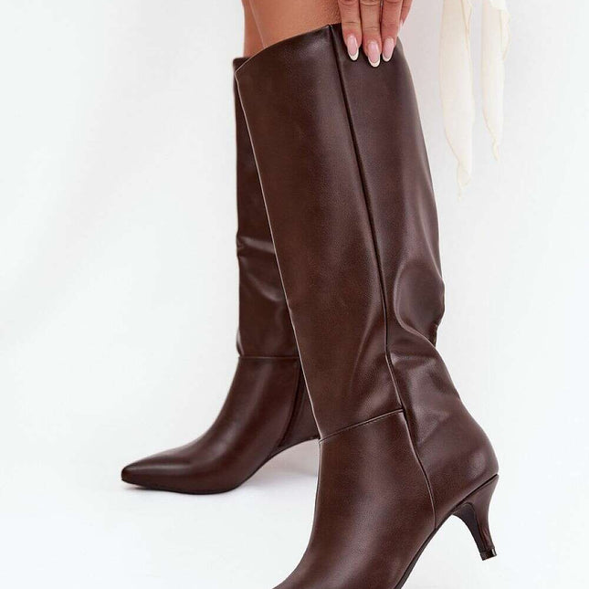 Heel boots model 217829