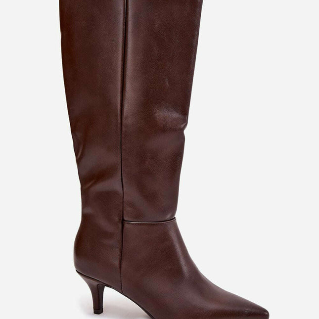 Heel boots model 217829