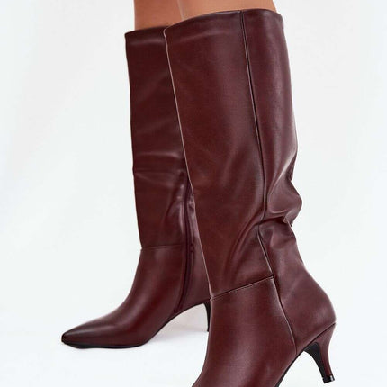 Heel boots model 217831