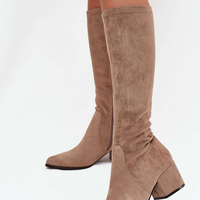 Heel boots model 217832