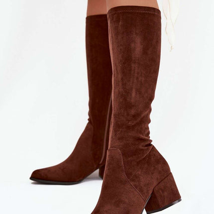 Heel boots model 217833