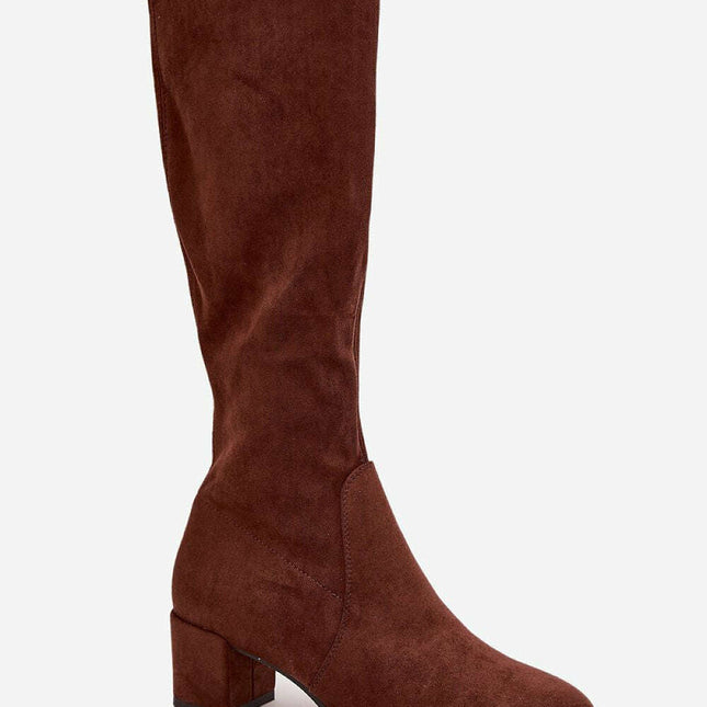 Heel boots model 217835